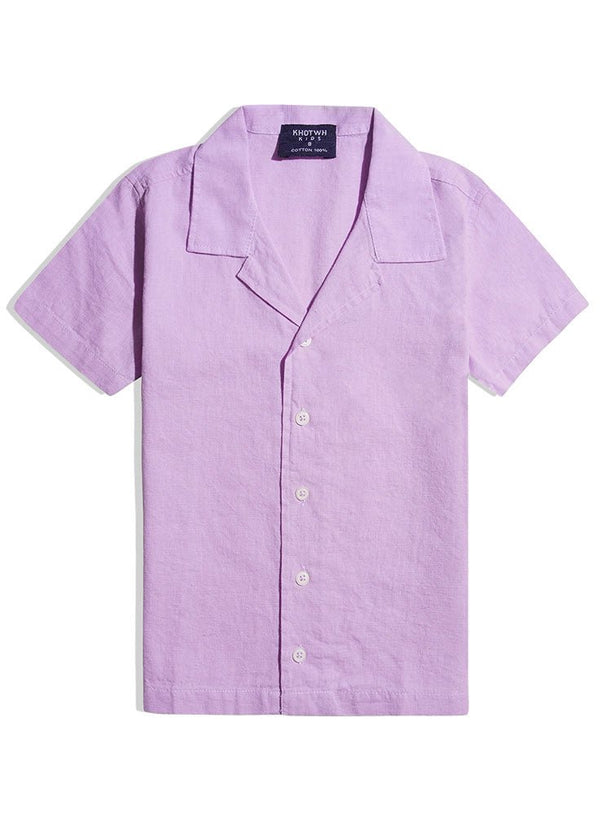 Lilac Kids Linen Shirt - Khotwh